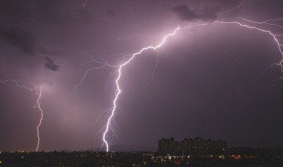 Gewitter über Wien - Blitz 
