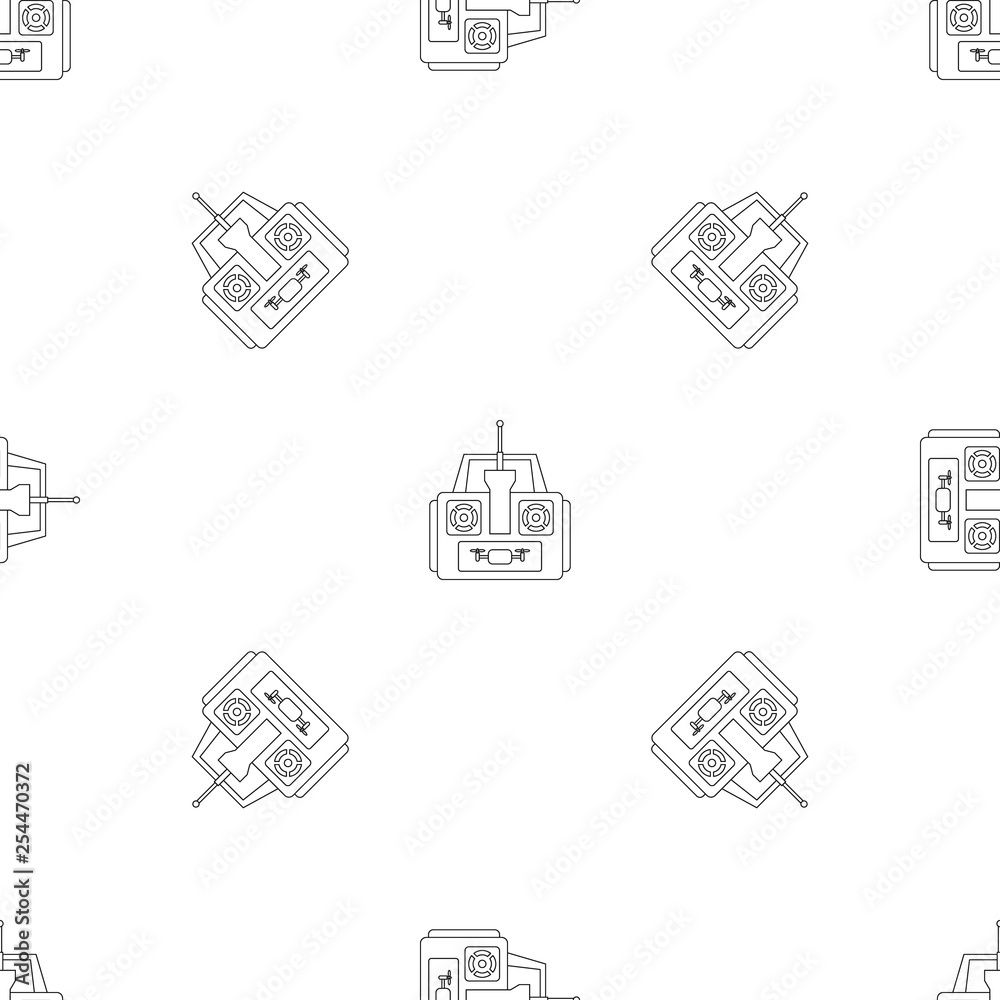 Poster aerial drone remote control pattern seamless vector repeat geometric for any web design