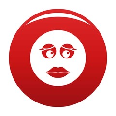 Girl smile icon. Vector simple illustration of girl smile icon isolated on white background