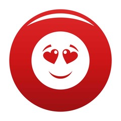 Love smile icon. Vector simple illustration of love smile icon isolated on white background