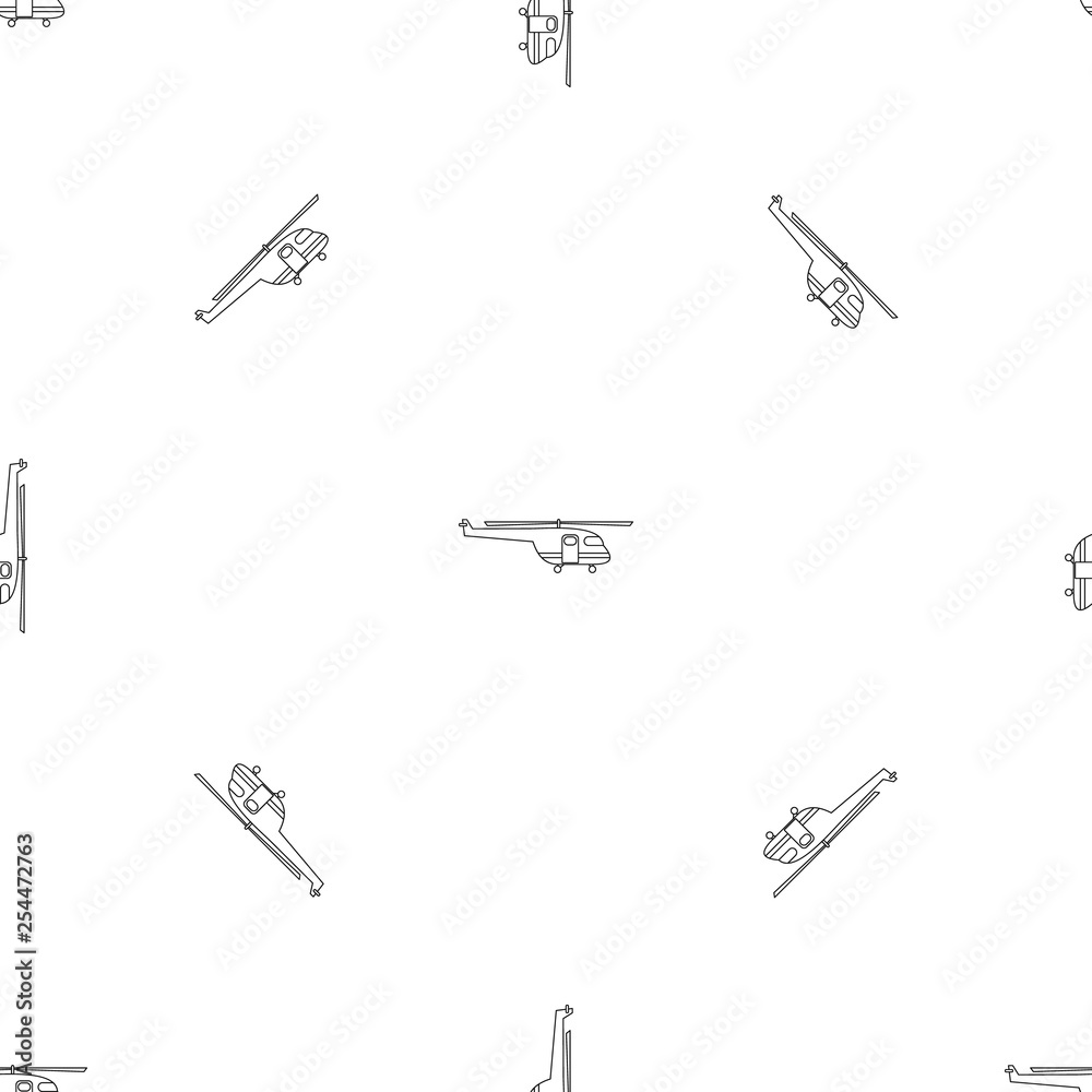 Poster rescue helicopter pattern seamless vector repeat geometric for any web design