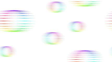 Neon Light Particles, Seamless Pattern Design.