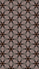 Ornate geometric pattern and abstract colored background