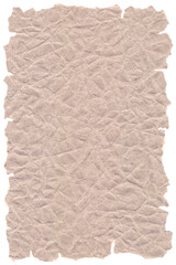 Old paper isolated on white background. Recycled paper,crumpled paper,unfolded piece paper.