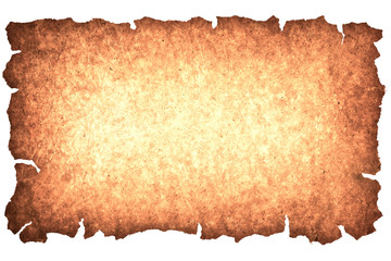 Old paper isolated on white background. Recycled paper,crumpled paper,unfolded piece paper.