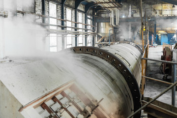 Inside of sugar factory