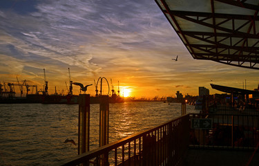 Fototapeta premium Hamburger Hafen