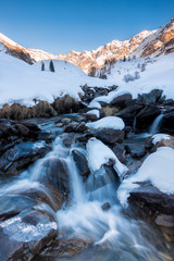icy torrent in Stelvio National park
