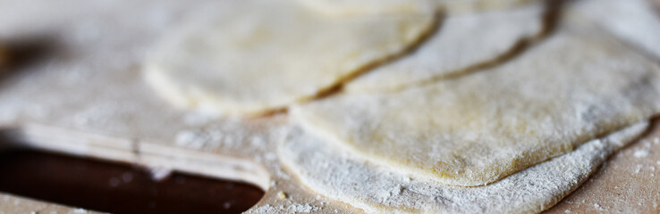 baby hands close-up cooking dumplings