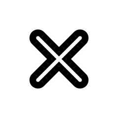 Fototapeta premium Close vector icon. Delete icon. remove, cancel, exit symbol