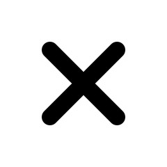 Obraz premium Close vector icon. Delete icon. remove, cancel, exit symbol