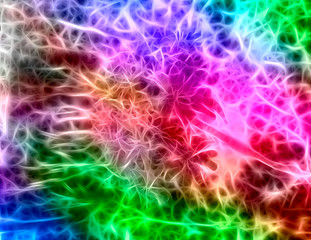 Fototapeta na wymiar fractal background with carnation flower
