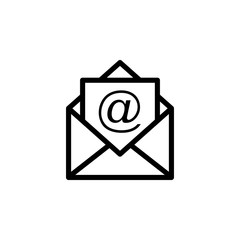 Mail icon vector. E-mail icon. Envelope illustration. Message