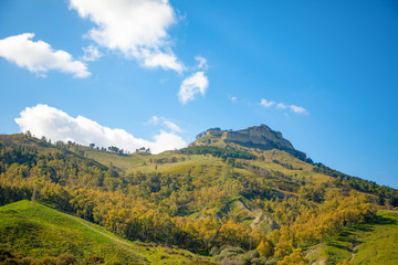 Fototapeta premium Beautiful landscape next to Enna in Sicily island, Italy