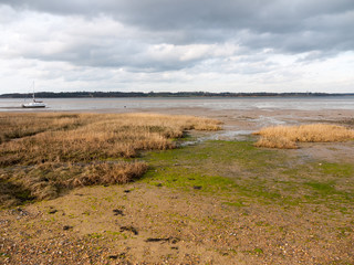 Beautiful bay coastal open scenery outside Manningtree, Jacques Bay
