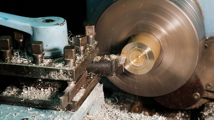 Processing of metal billets on a lathe