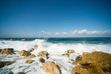 beautiful beach and tropical sea