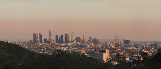 LA skyline Los Angeles Downtown