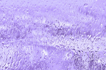 Purple lavender color water drops background texture                         