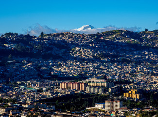 Cityscape of Quito, Pichincha Province, Ecuador