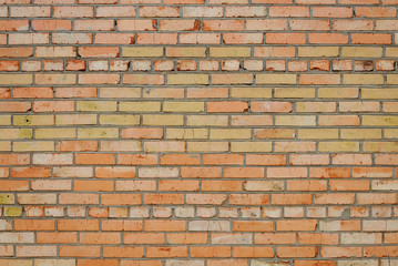 Red brick wall texture background. Texture of a brick wall.