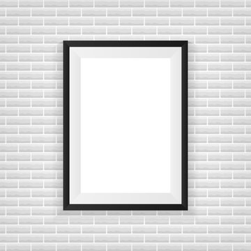 Realistic picture frame. Perfect for your presentations. Vector illustration.
