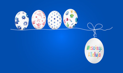 Polish Happy Easter Greeting Card