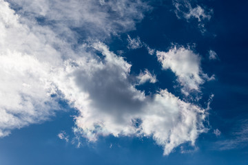 Blue sky with white clouds