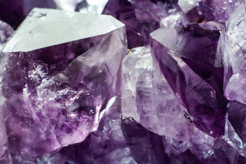 Abstract background texture of natural crystal amethyst