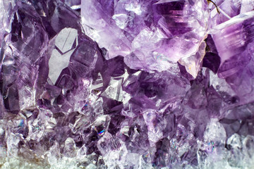 Abstract background texture of natural crystal amethyst