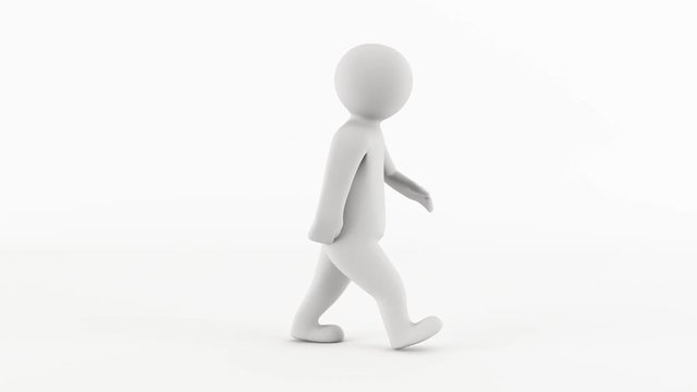 3D character animation - John Dough character walking animation