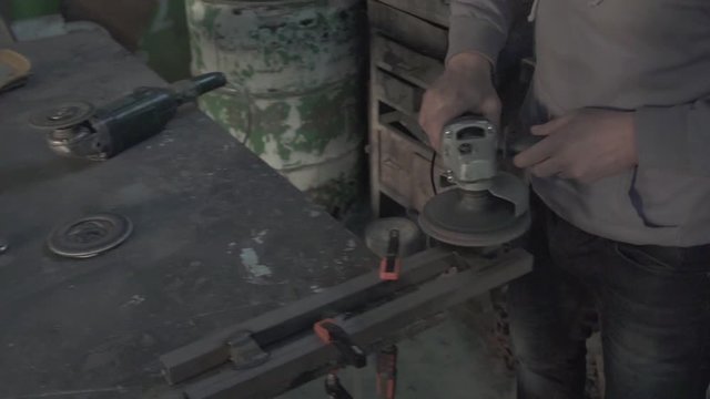 Polishing steel detail