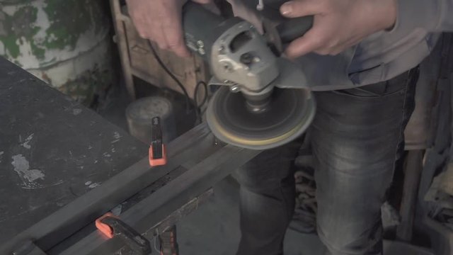 Polishing steel detail