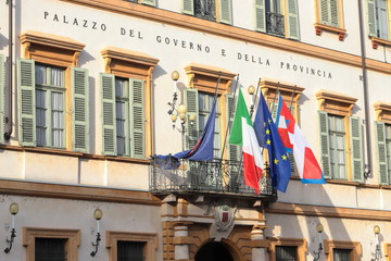 PALAZZO STORICO A NOVARA IN ITALIA, HISTORIC PALACE IN NIVARA CITY IN ITALY 