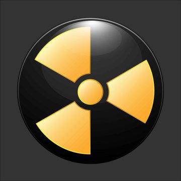 Radioactive contamination icon