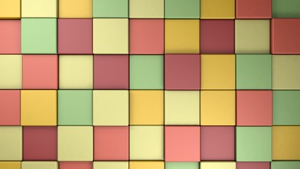 Abstract colorful tropican spring summer color palette,3d render