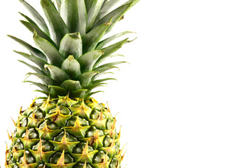 Pineapple isolated on white.