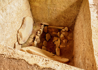 Pre-Columbian Tomb, Alto del Purutal, San Agustin Archaeological Park, Huila Department, Colombia
