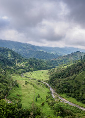 Fototapeta na wymiar Landscape of Salento, Quindio Department, Colombia