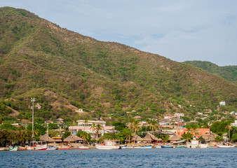 Fototapeta premium Taganga, Magdalena Department, Caribbean, Colombia
