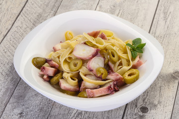 Pasta with octopus