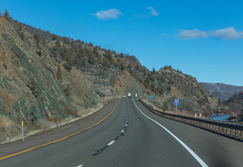 Naklejka premium Freeway in USA backgrounds