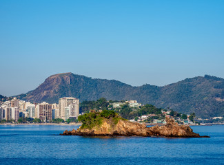 Naklejka premium Icarai Beach and Neighbourhood, Niteroi, State of Rio de Janeiro, Brazil