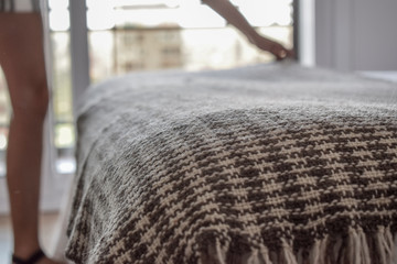 Fototapeta na wymiar wool texiles made in argentina