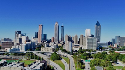 Obraz premium Aerial - Atlanta Skyline