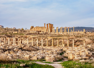 Fototapeta na wymiar Jerash Ruins, Jerash Governorate, Jordan