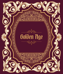 Vintage ornate decorative card