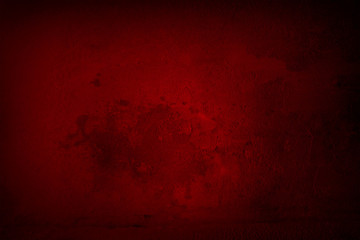 Dark red grunge textured concrete wall background