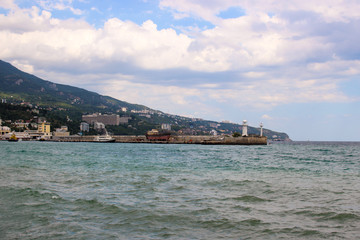 Fototapeta na wymiar Landscape of the sea town