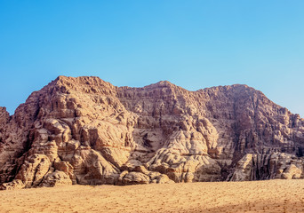 Landscape of Wadi Rum, Aqaba Governorate, Jordan